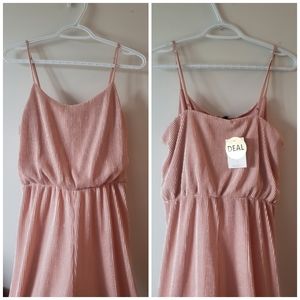 Pink pleated Jumpsuit